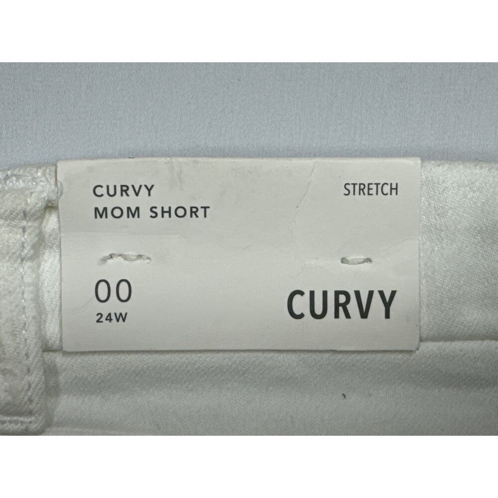 NWT American Eagle Women's Curvy Mom Short White Shorts - 00 (25x2.5)* - Picture 6 of 8